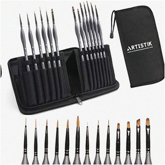 Miniature Painting Kit 13-Piece Fine Detail Brushes
