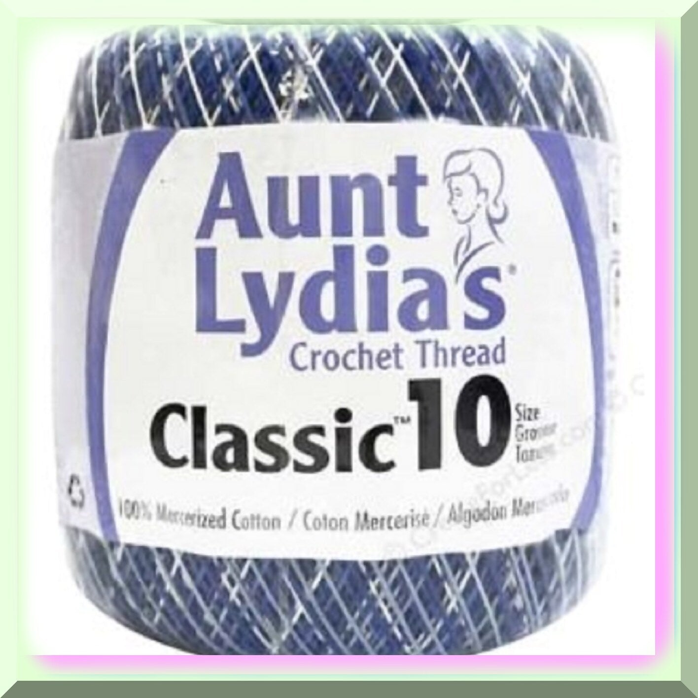 Blueberry Breeze Crochet Thread Variegated Size 10 2-Pack