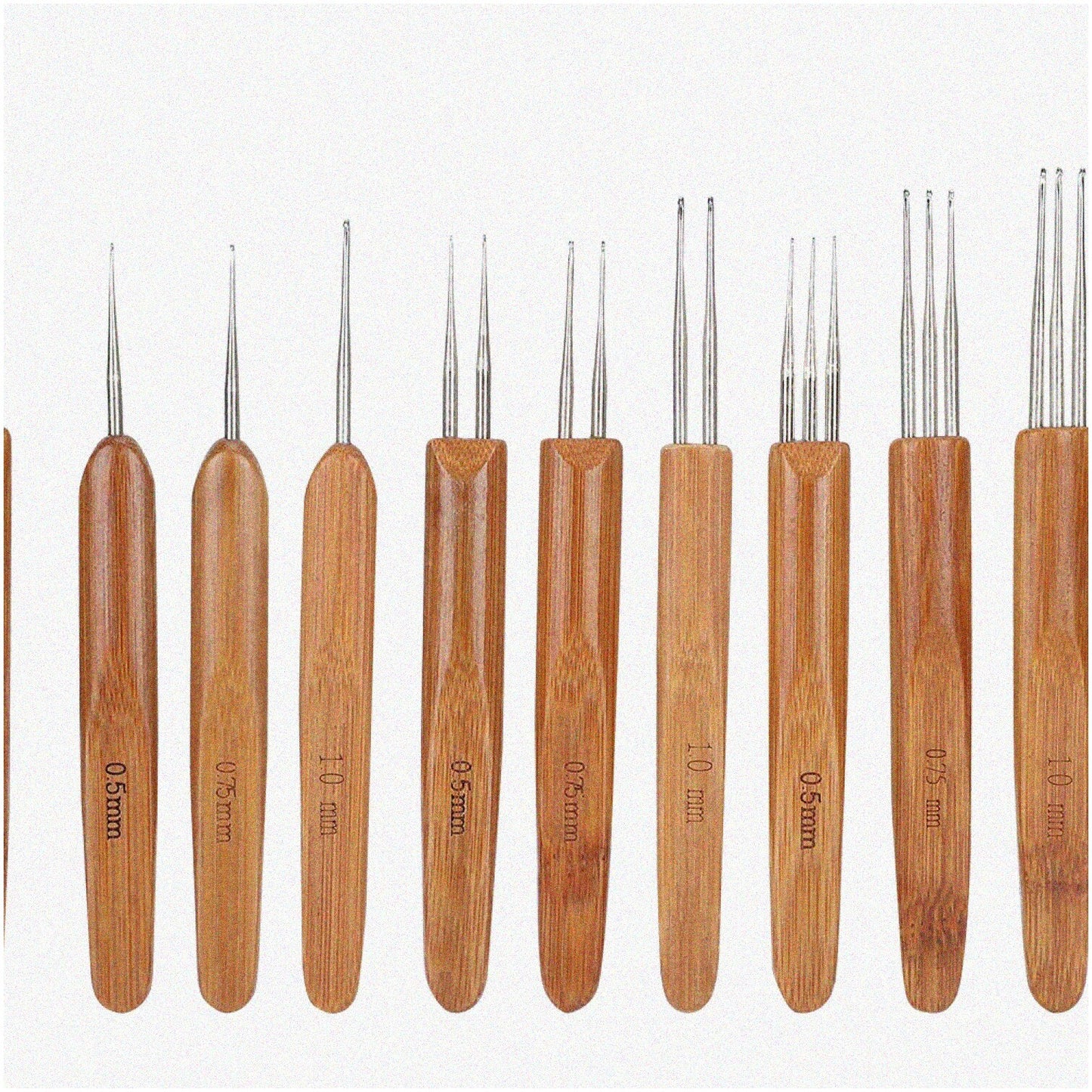 Bamboo Dreadlock Crochet Hook Set 9Pcs