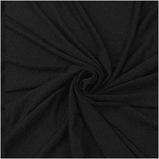 Cotton Spandex Knit Fabric 58/60" Black 2 Yards