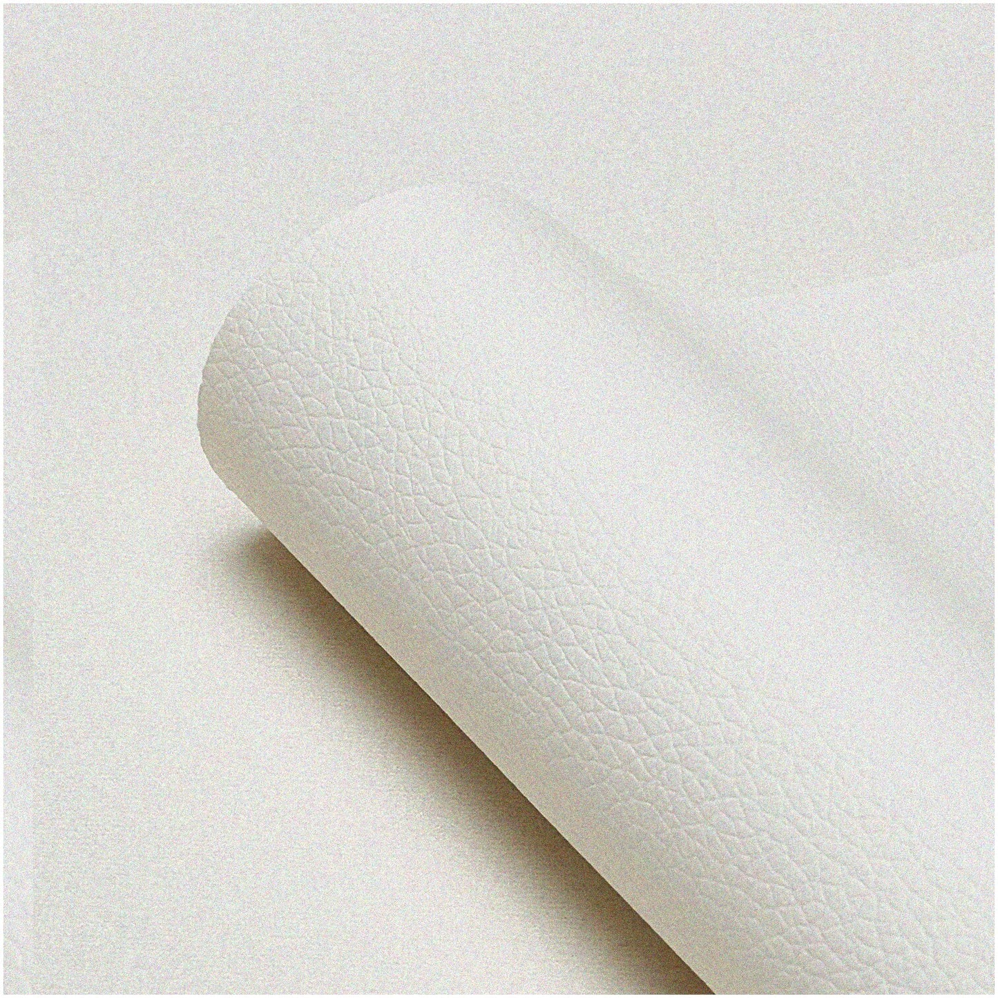 LitchiLux Off-White PU Leather Sheet 13x55 Inches