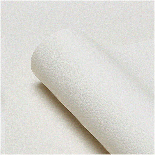 LitchiLux Off-White PU Leather Sheet 13x55 Inches