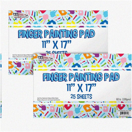 Kids' Canvas Painting Paper Pads 11x17 2 Pack 25 Sheets