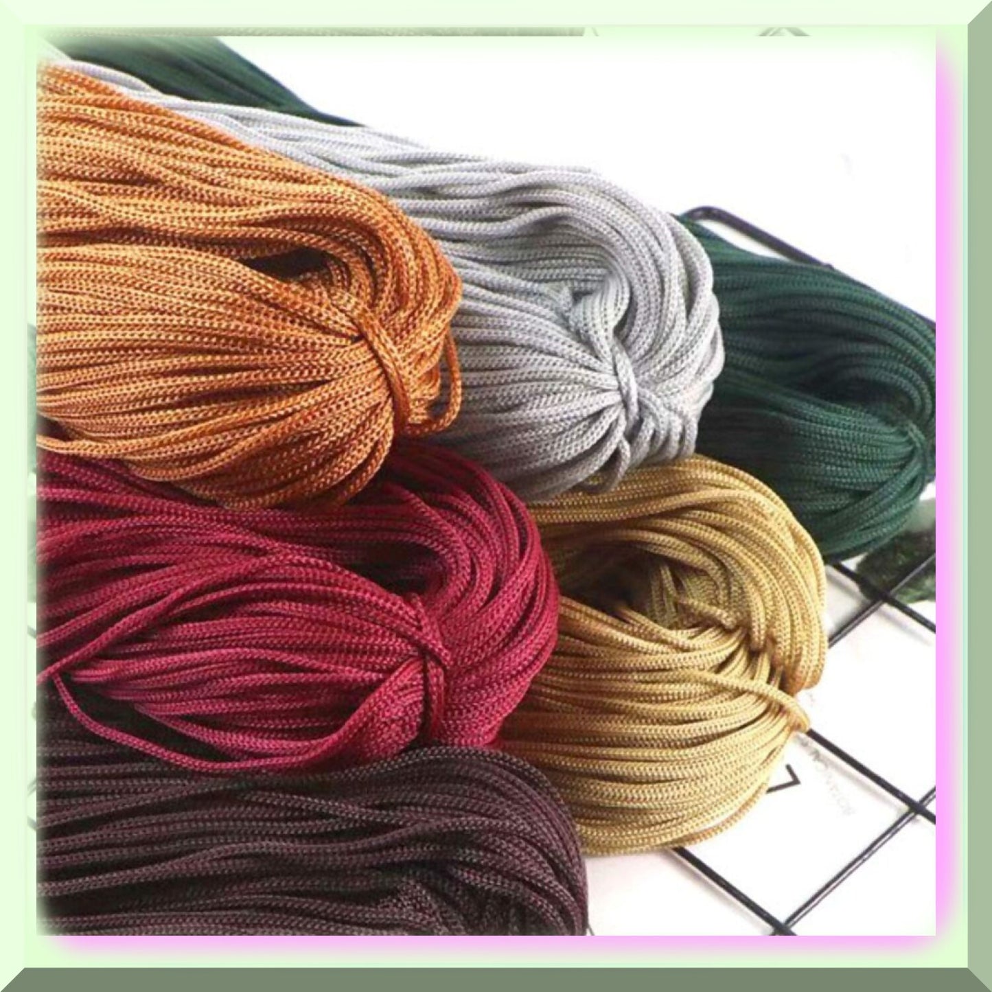 400g Polyester Yarn for Macrame, Knitting, Crocheting
