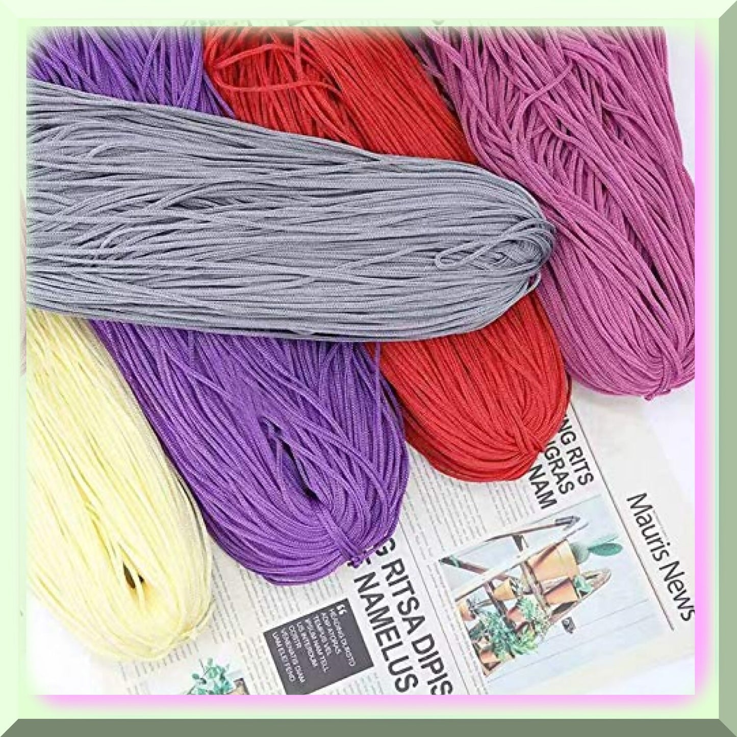 400g Polyester Yarn for Macrame, Knitting, Crocheting