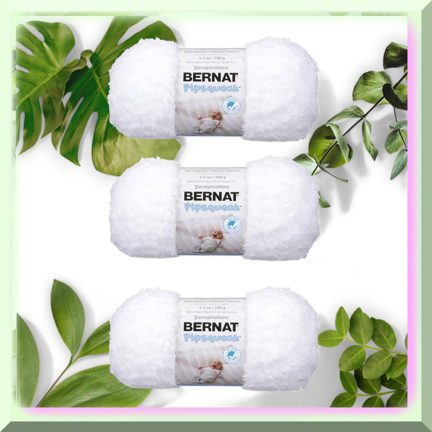 Snowflake Softness Yarn Bundle 3-Pack White
