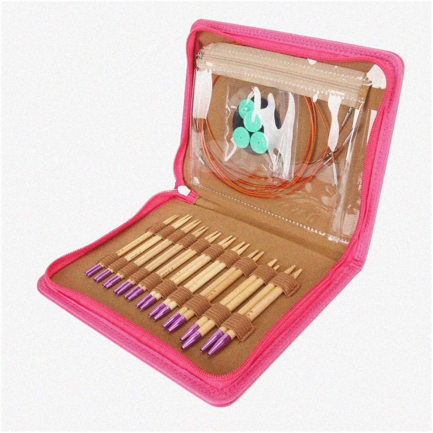 Crafty Loop Kit: Interchangeable Circular Knitting Needles & Crochet Hooks