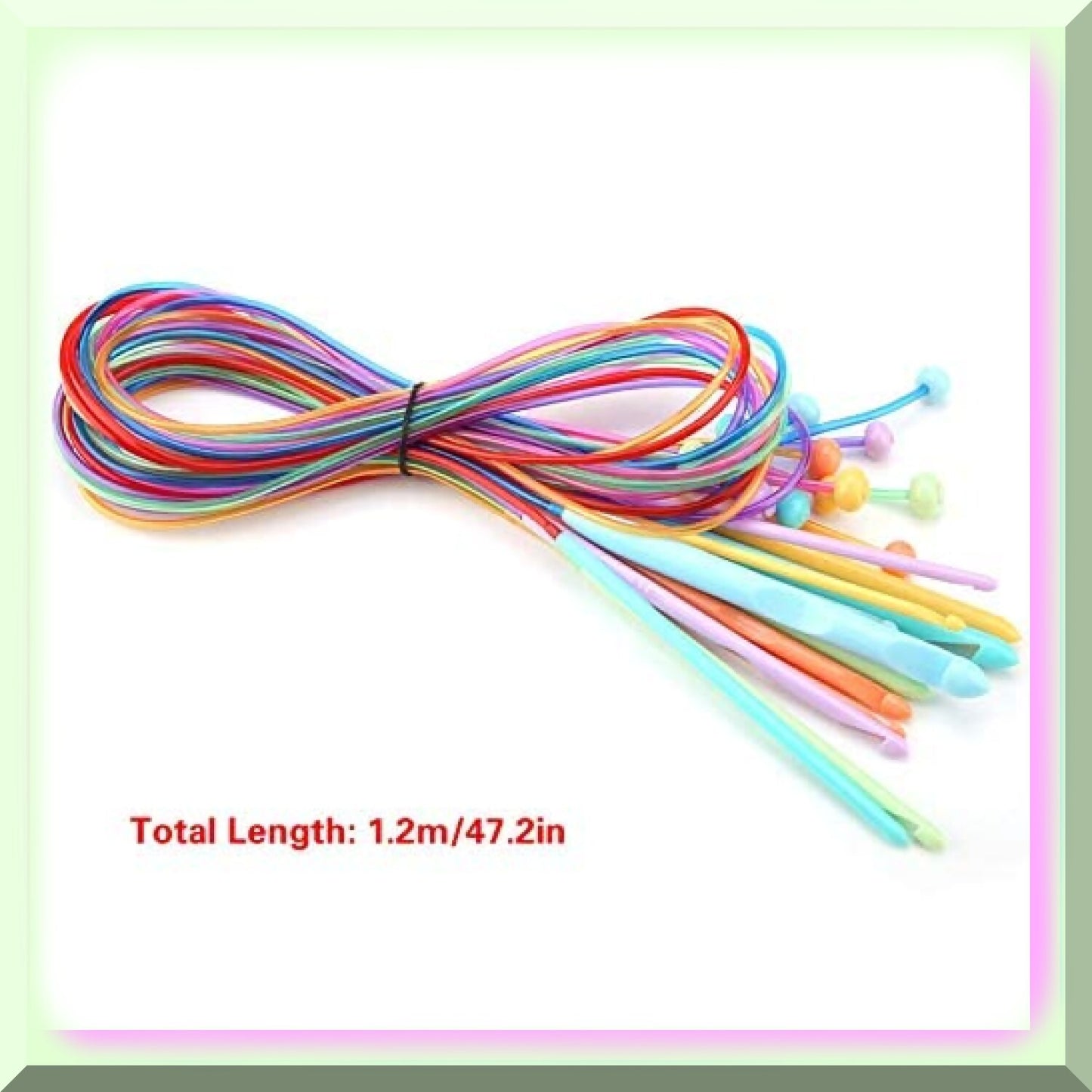 12 PCS ABS Carpet Knitting Needles & Cable Set