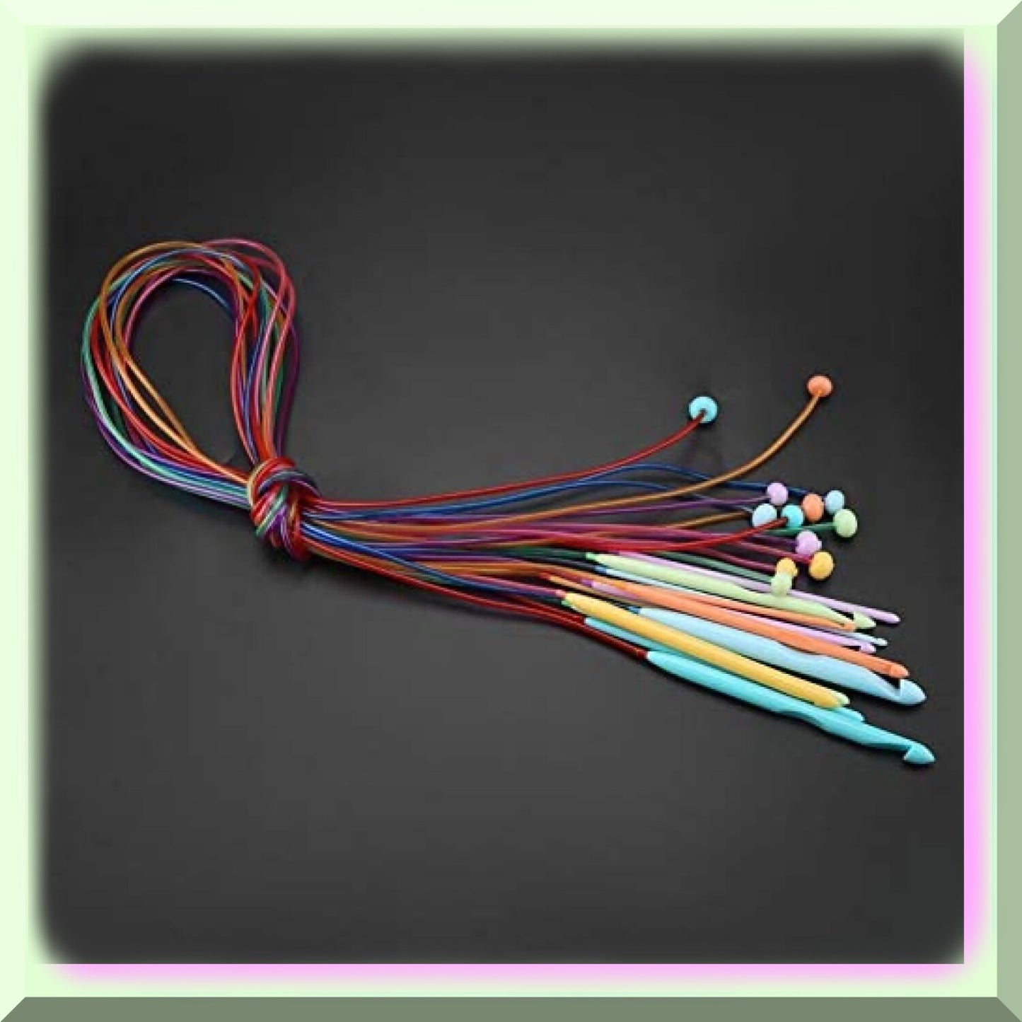 12 PCS ABS Carpet Knitting Needles & Cable Set