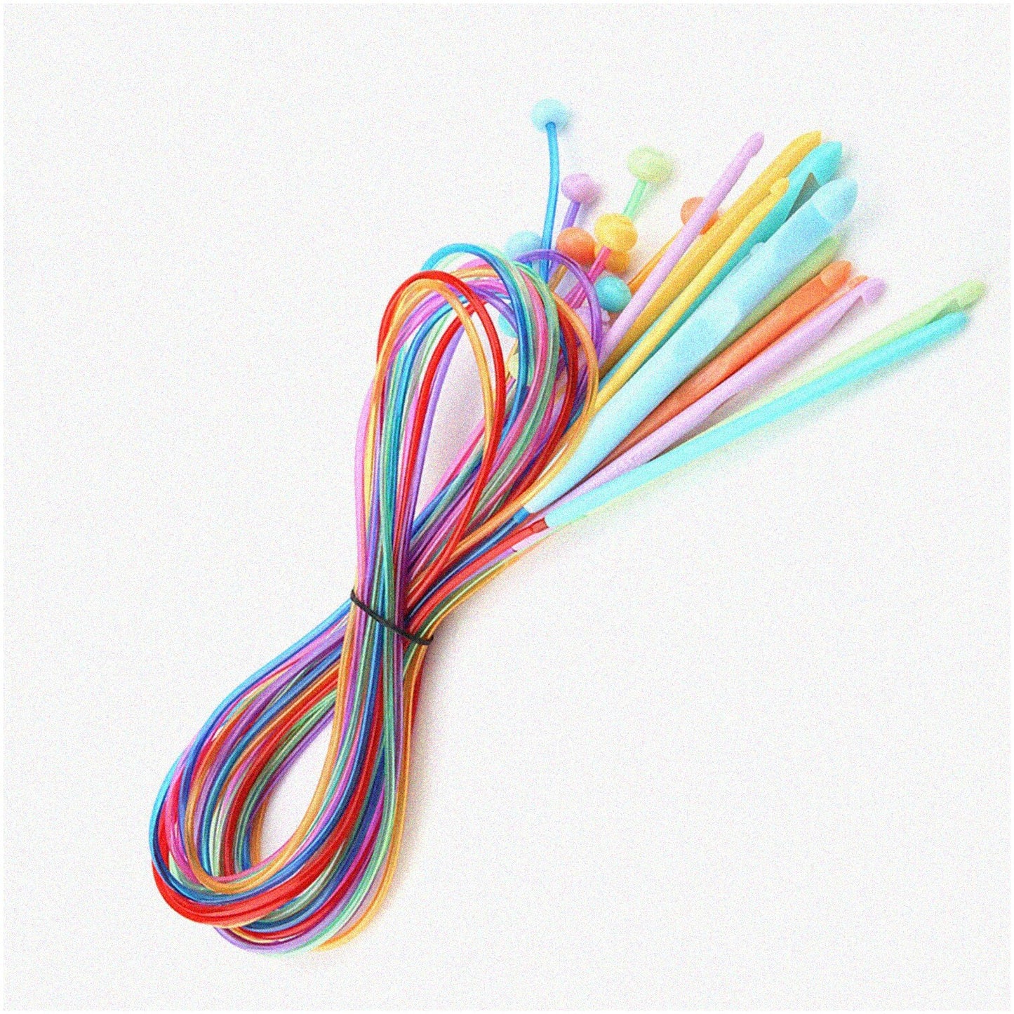 12 PCS ABS Carpet Knitting Needles & Cable Set