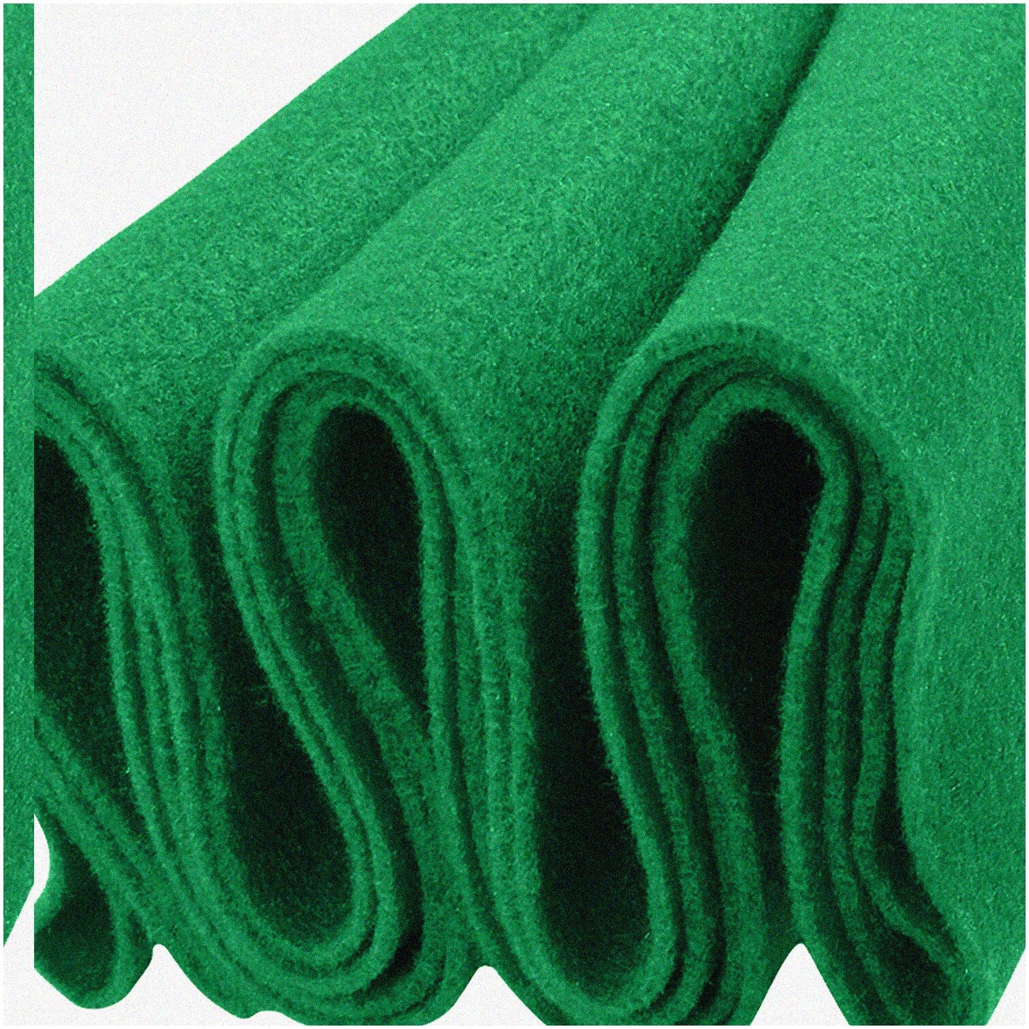 72" Wide Kelly Green Felt Fabric, 1 Yard