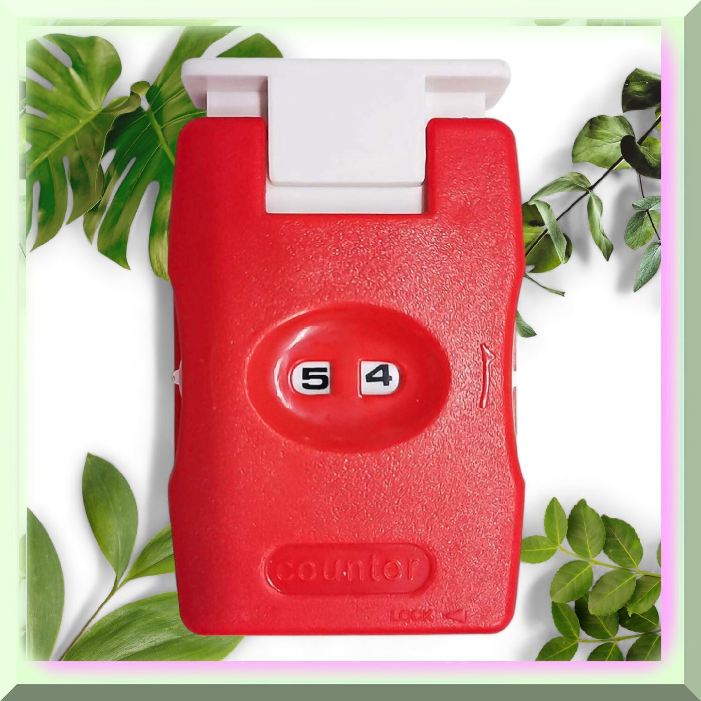 TravelMate Stitch Counter, Red, Portable, 2.81x1.73 inches
