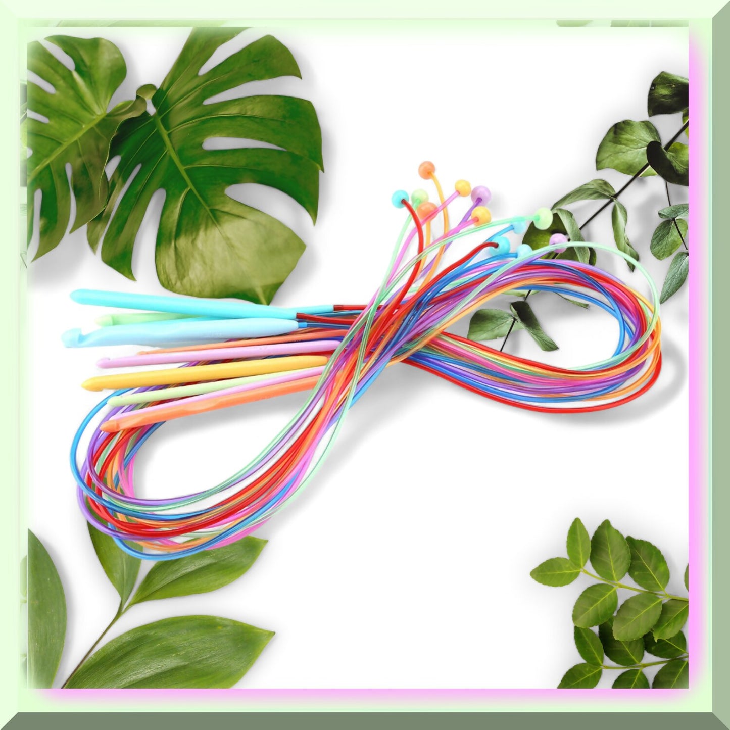 Tunisian Twist Crochet Kit 12pc Set with ABS Hooks