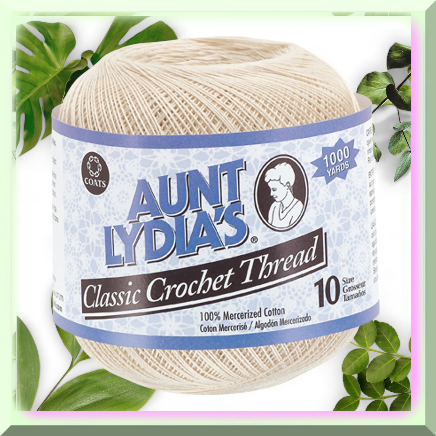 EcoCraft Crochet Cotton Natural 3-Pack Size 10 Thread
