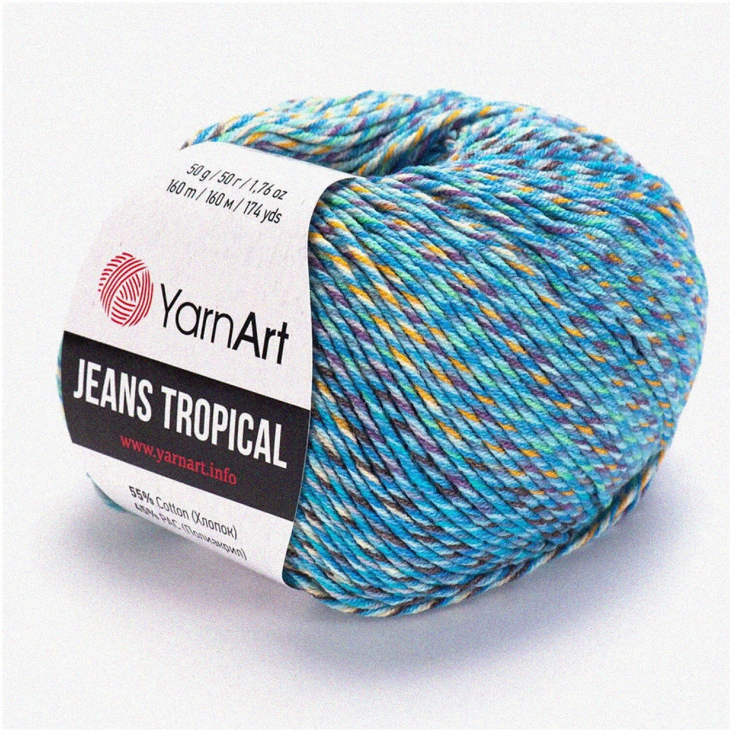 Sporty Threads Cotton and PAC Yarn, 50g, multicolor
