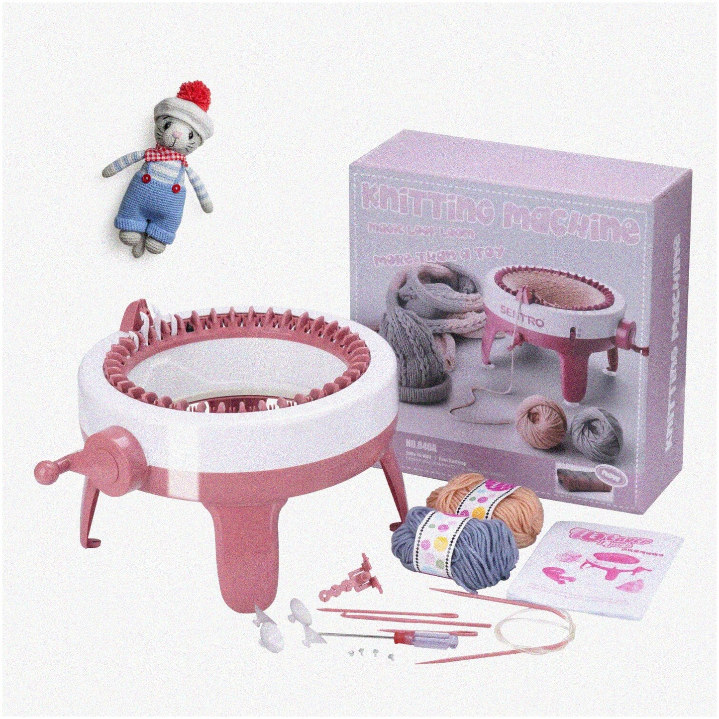 SmartStitch 40 Knitting Machine Kit for Adults & Kids