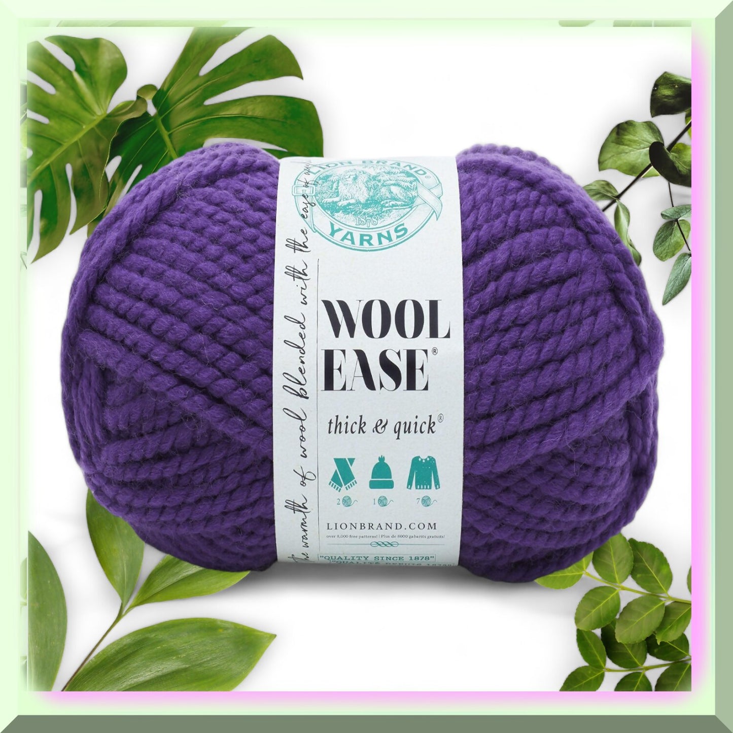 BulkyBlend Wool-Ease Yarn, Iris, 6 oz
