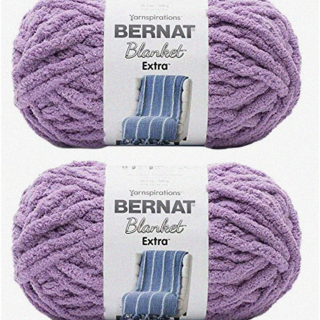 Jumbo Knit Blanket Set Gray Orchid 2-Pack