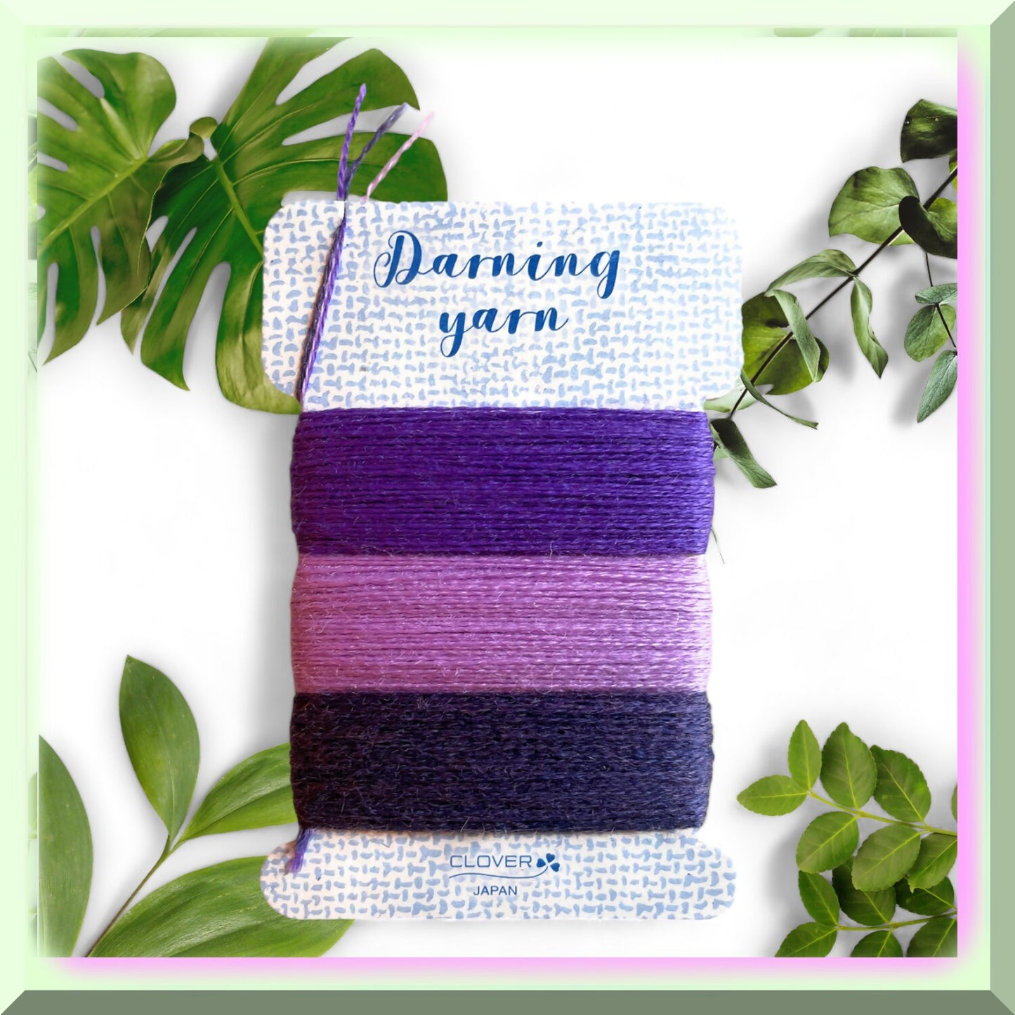 Vibrant Trio Shades Wool Yarn 16m Purple 3 Colors