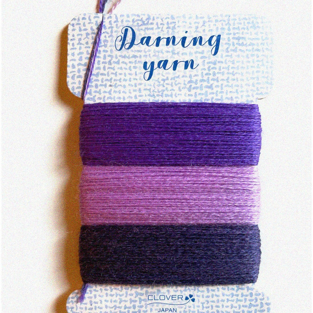 Vibrant Trio Shades Wool Yarn 16m Purple 3 Colors
