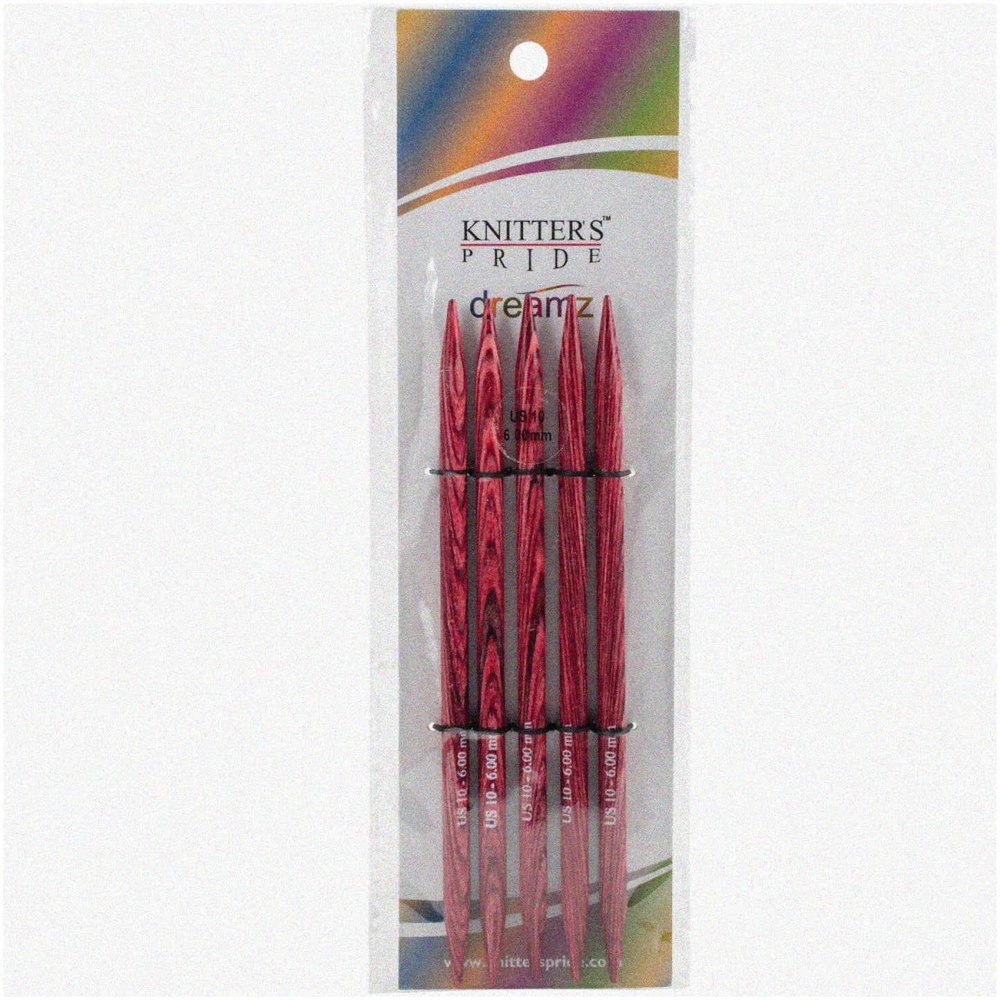 6" Double Pointed Needles Size 10/6mm in Various Colors
