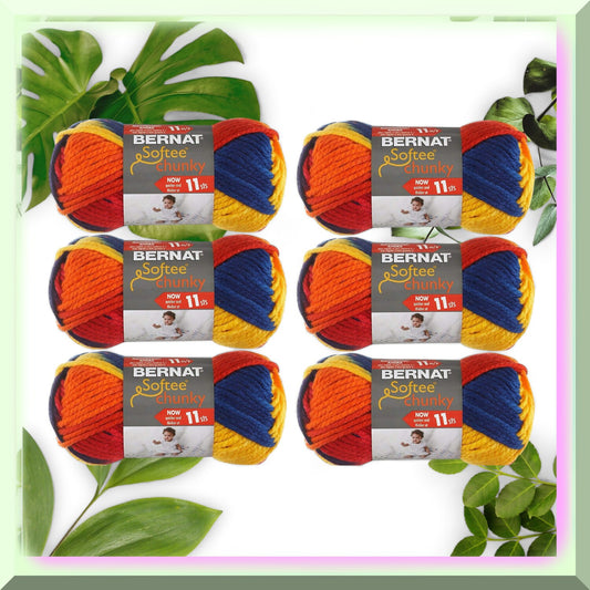 Colorful Kids Crafts Ombre Yarn 6-Pack