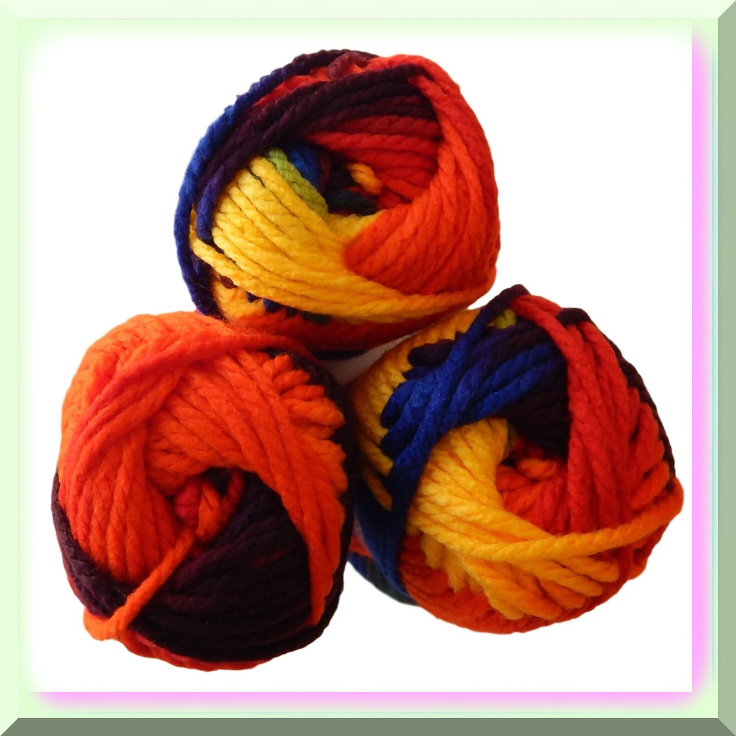 Colorful Kids Crafts Ombre Yarn 6-Pack