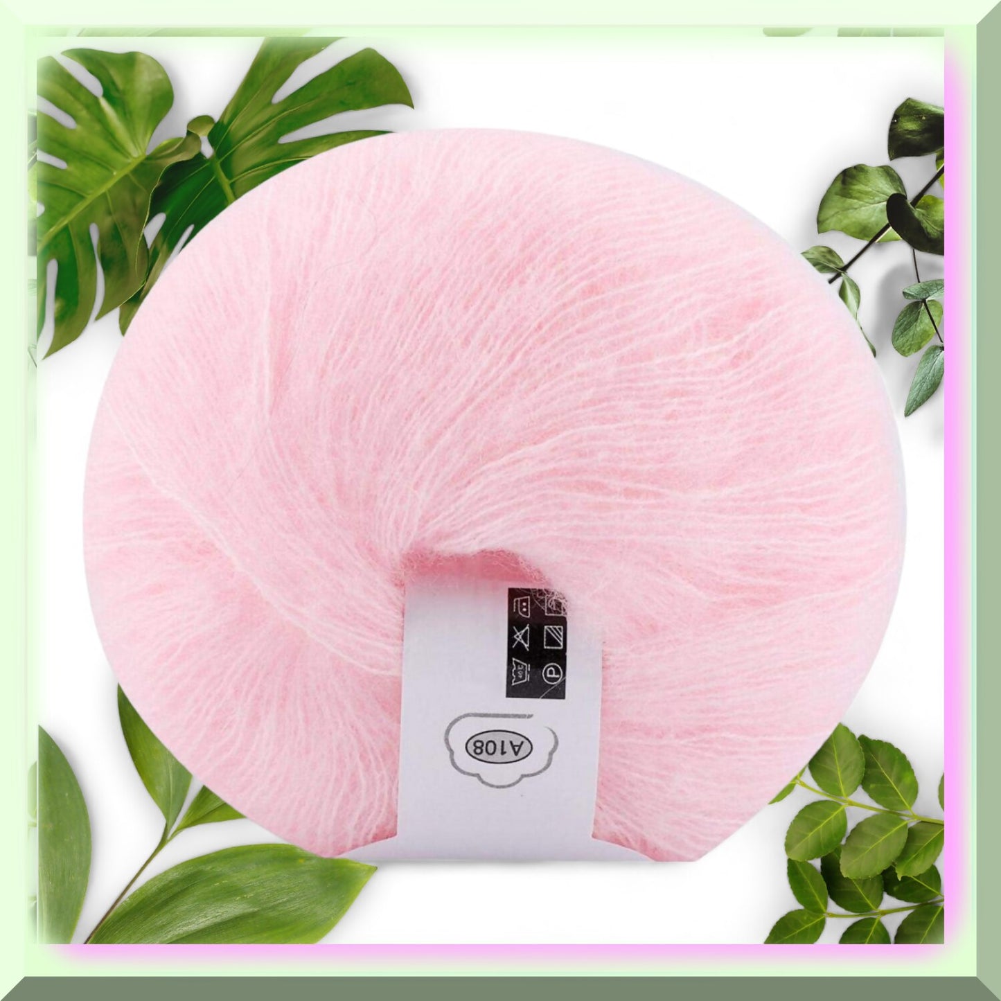 White Wool Yarn for Crocheting and Knitting, 28g