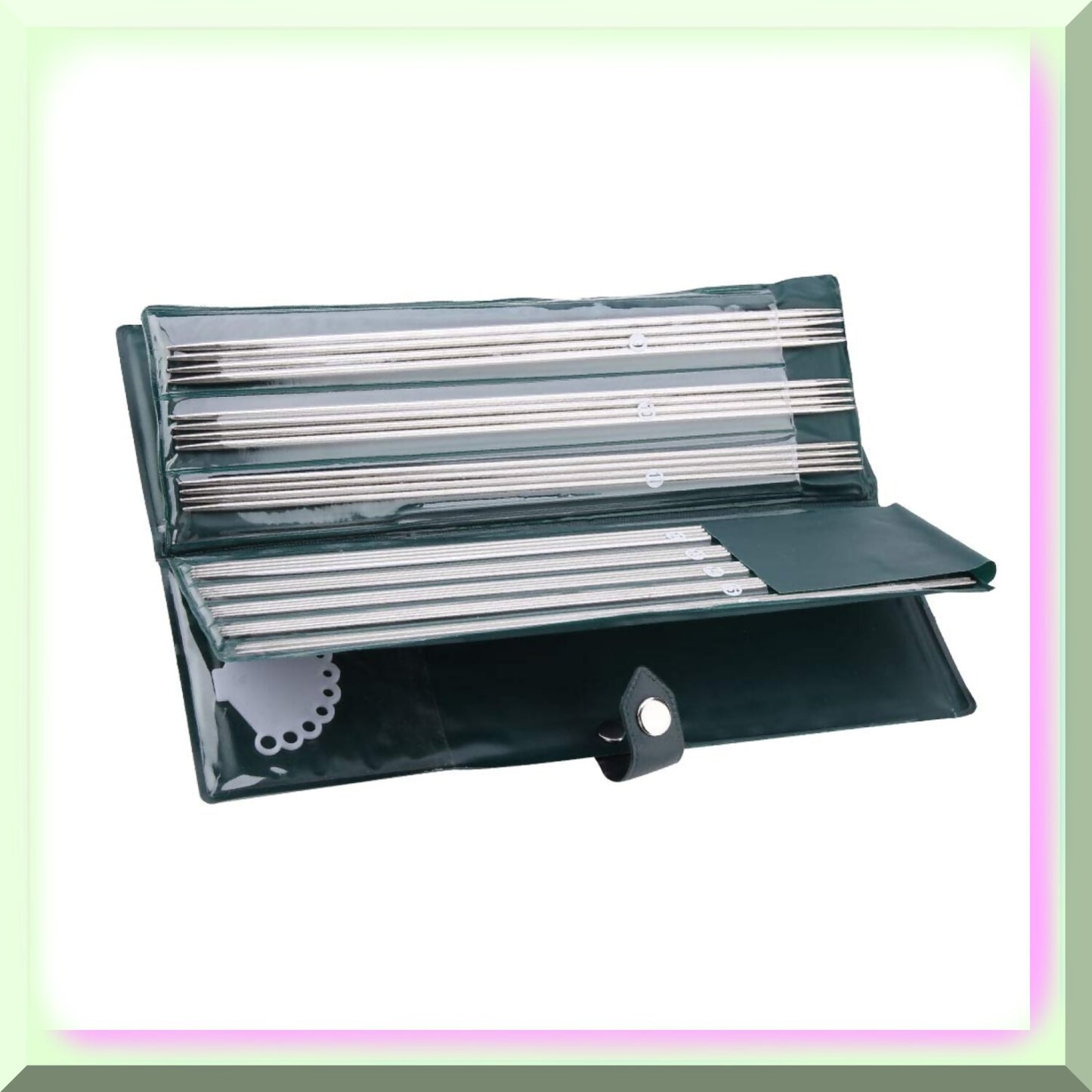 44pcs Stainless Steel Knitting Needle Set 25cm