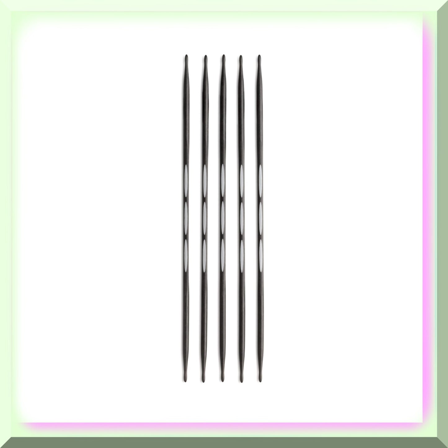 ErgoKnit CarbonFlex 6" DPNs 3mm 5 Pack Black