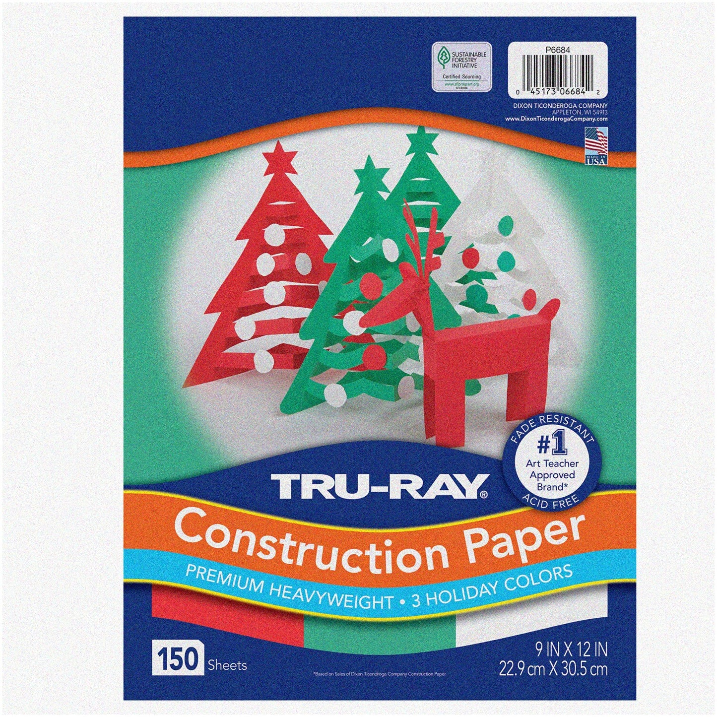 Holiday Construction Paper 150 Sheets 9x12 Assorted Colors
