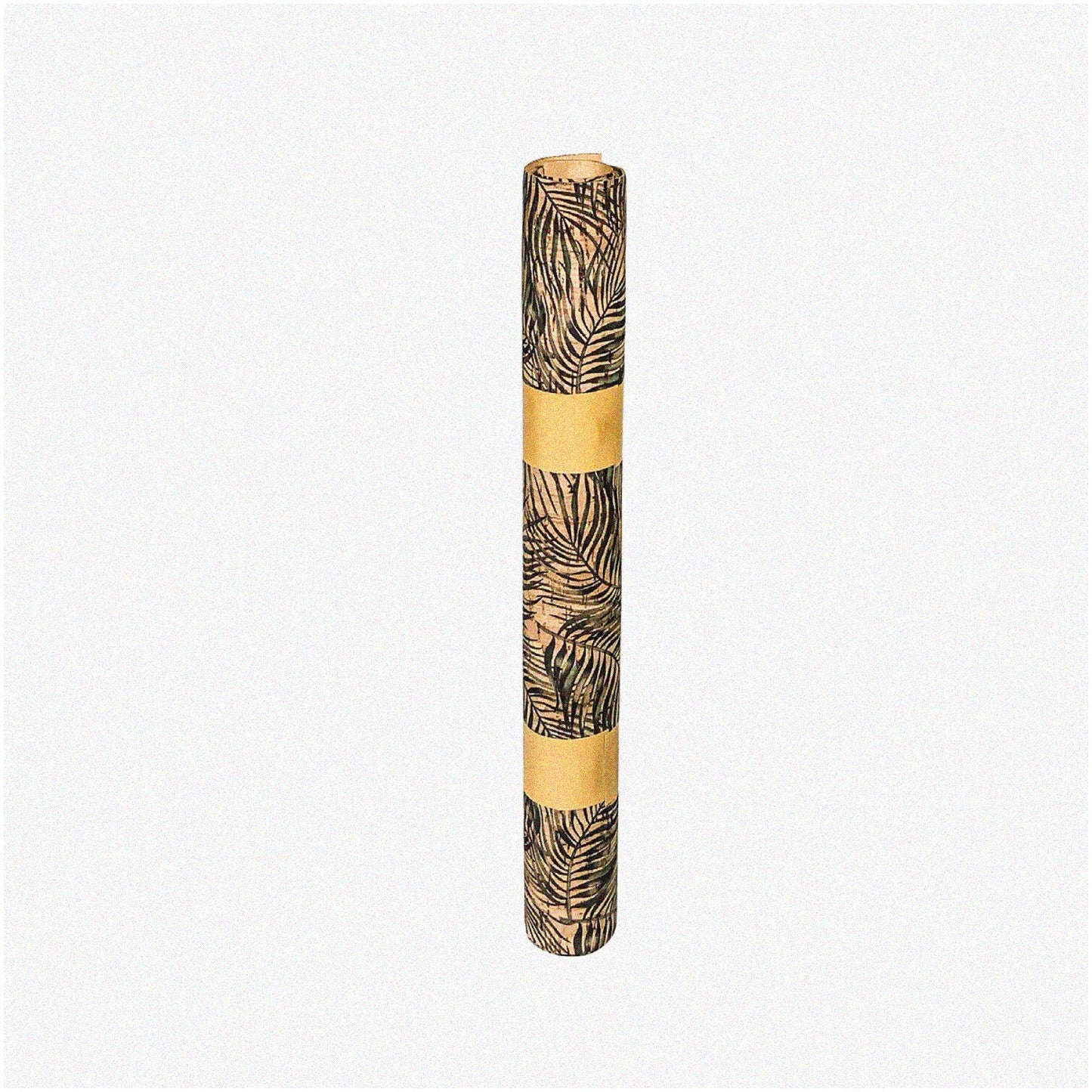 Rolled Cork Fabric Sheet with Palm Pattern, 12" x 24"