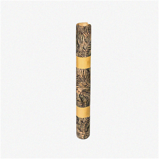 Rolled Cork Fabric Sheet with Palm Pattern, 12" x 24"