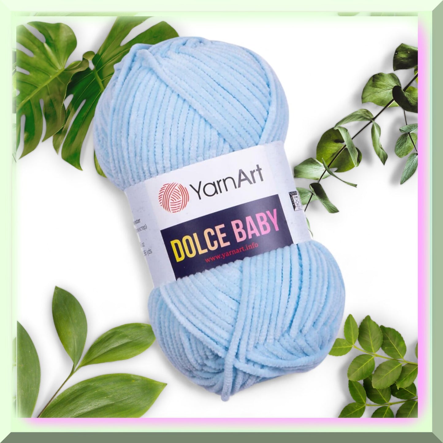 Velvet Baby Bliss Chenille Yarn 50g 93 Yards