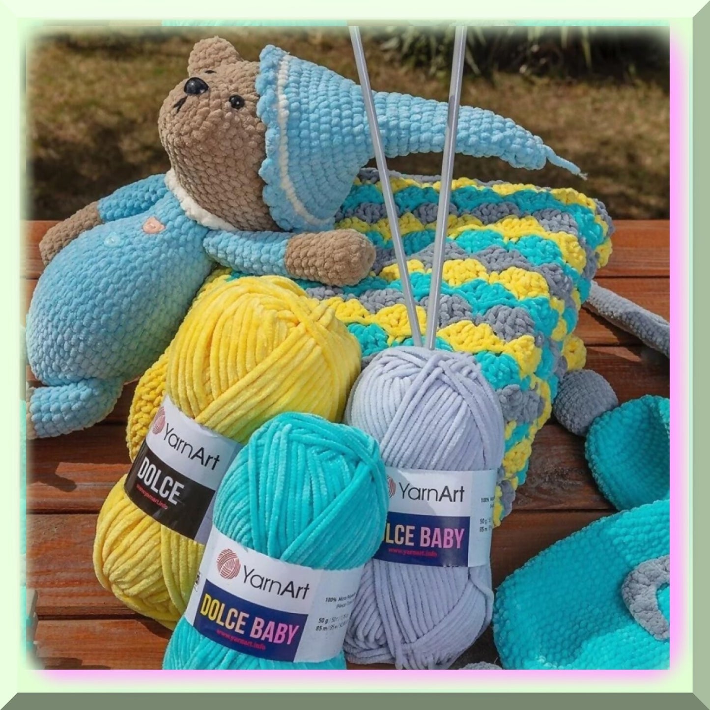 Velvet Baby Bliss Chenille Yarn 50g 93 Yards