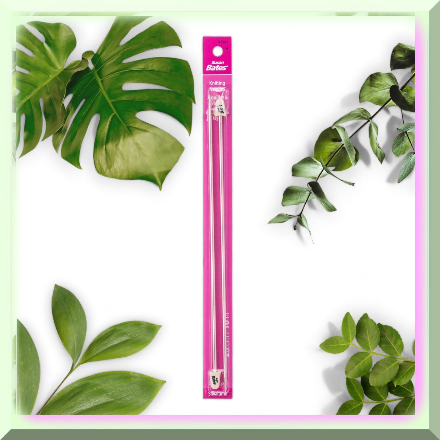 10-Inch Aluminum Knitting Needles Size 4/3.5mm