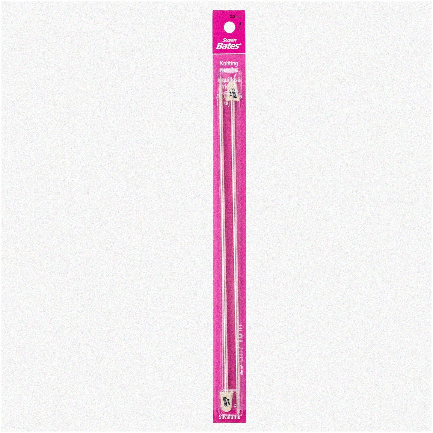 10-Inch Aluminum Knitting Needles Size 4/3.5mm