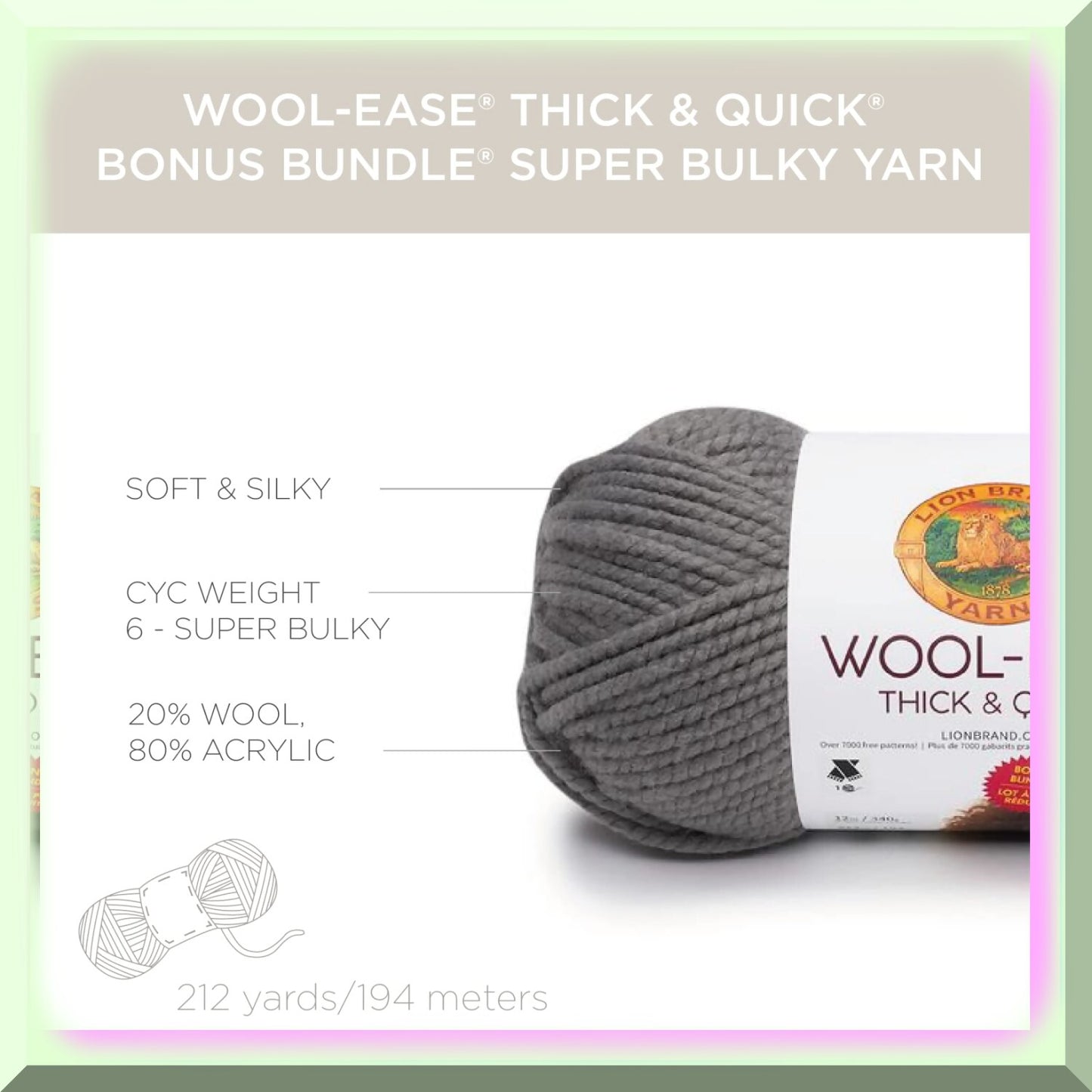 Seagl Bliss Bundle 3 Pack Wool-Ease Thick & Quick Yarn