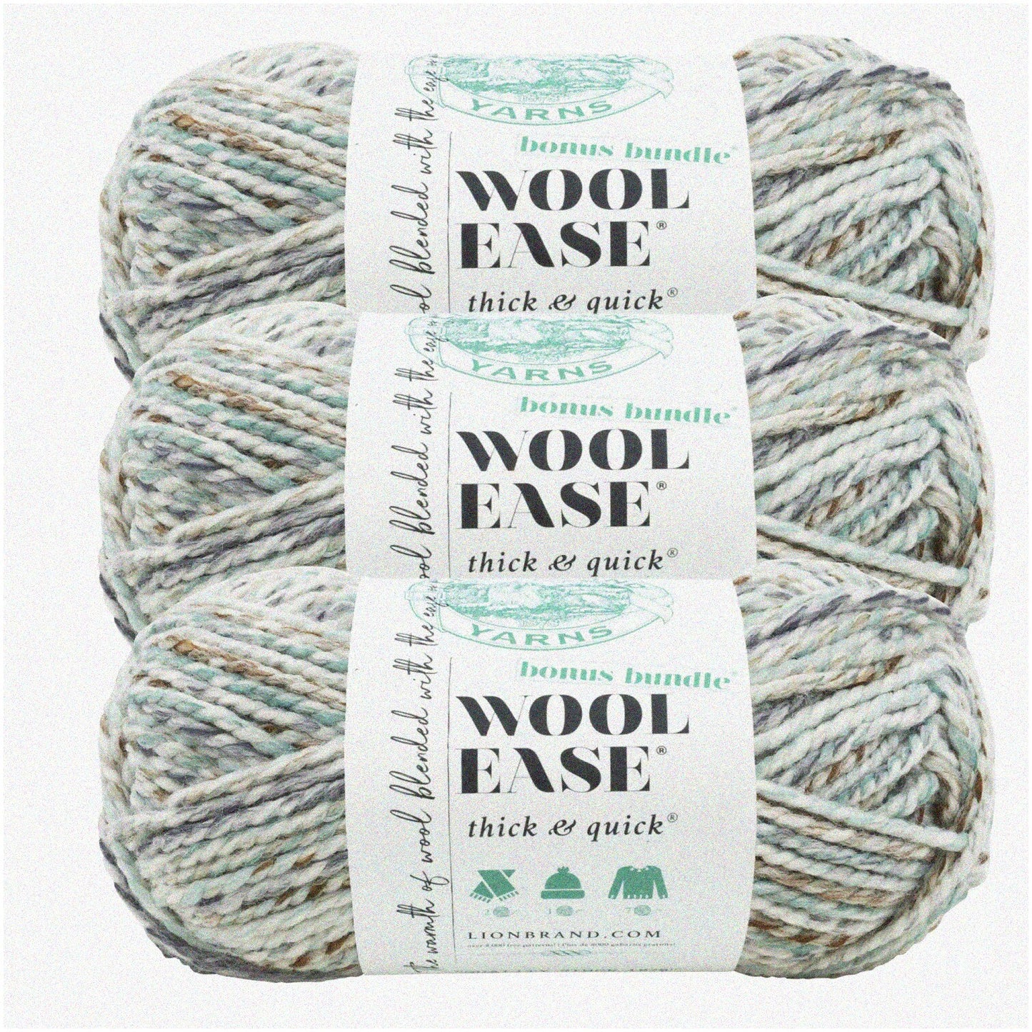 Seagl Bliss Bundle 3 Pack Wool-Ease Thick & Quick Yarn