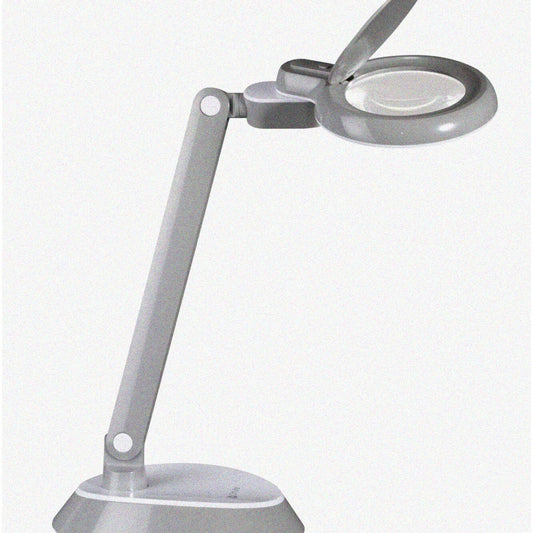 TravelMate LED Magnifier Lamp with Adjustable Arm