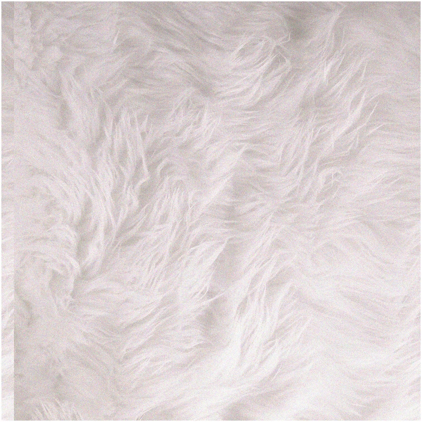 Pre-Cut White Shaggy Fabric Square 10" x 10"