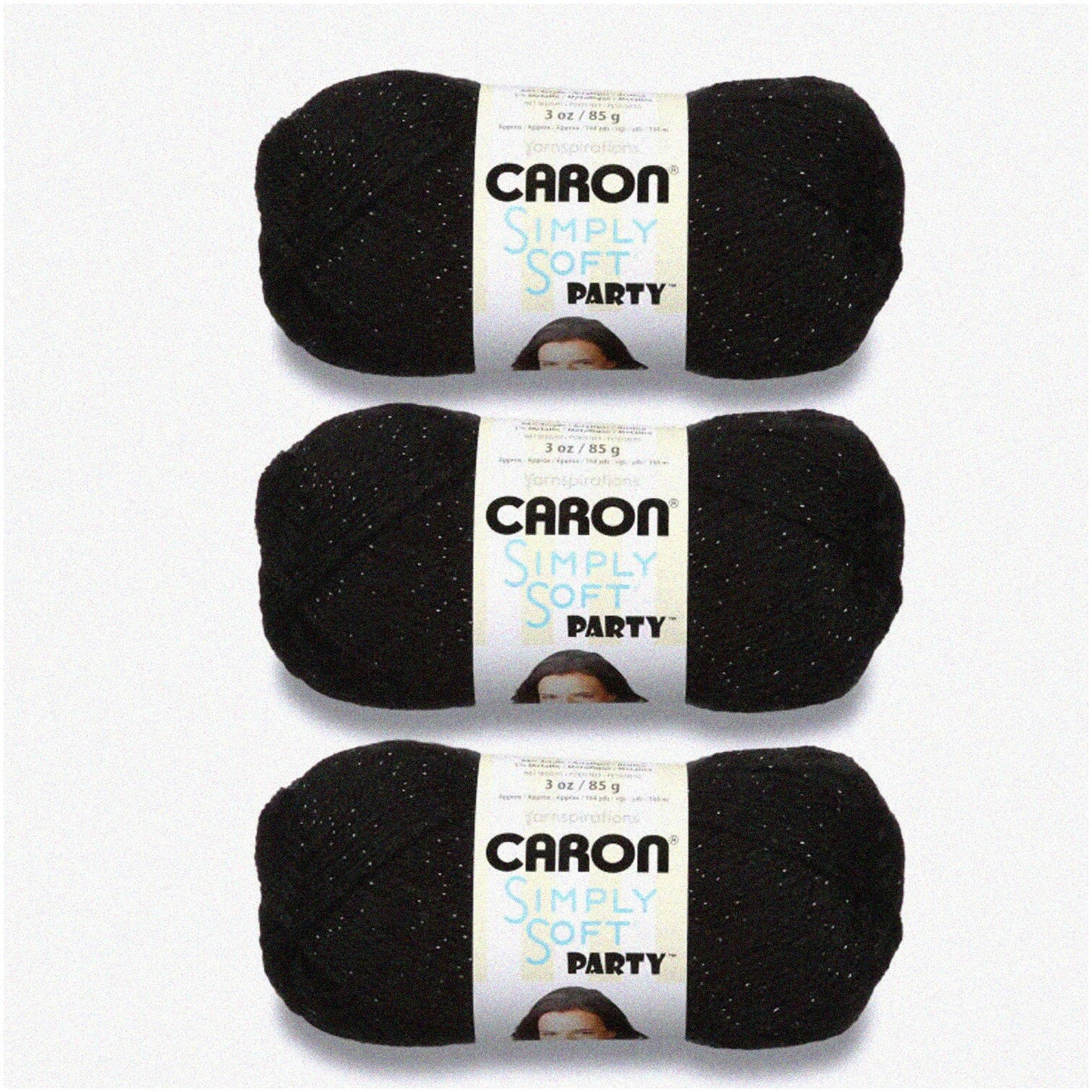 Sparkling Nights Yarn Trio 3 Pack 85g Acrylic with Metallic
