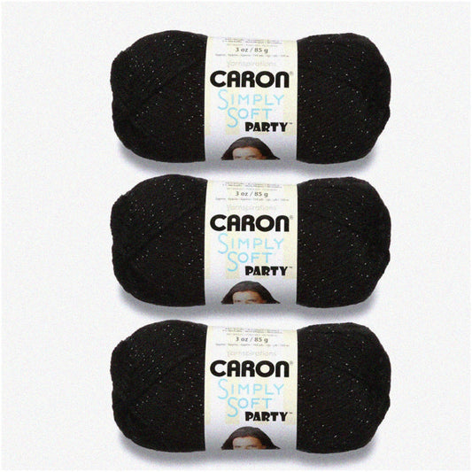 Sparkling Nights Yarn Trio 3 Pack 85g Acrylic with Metallic