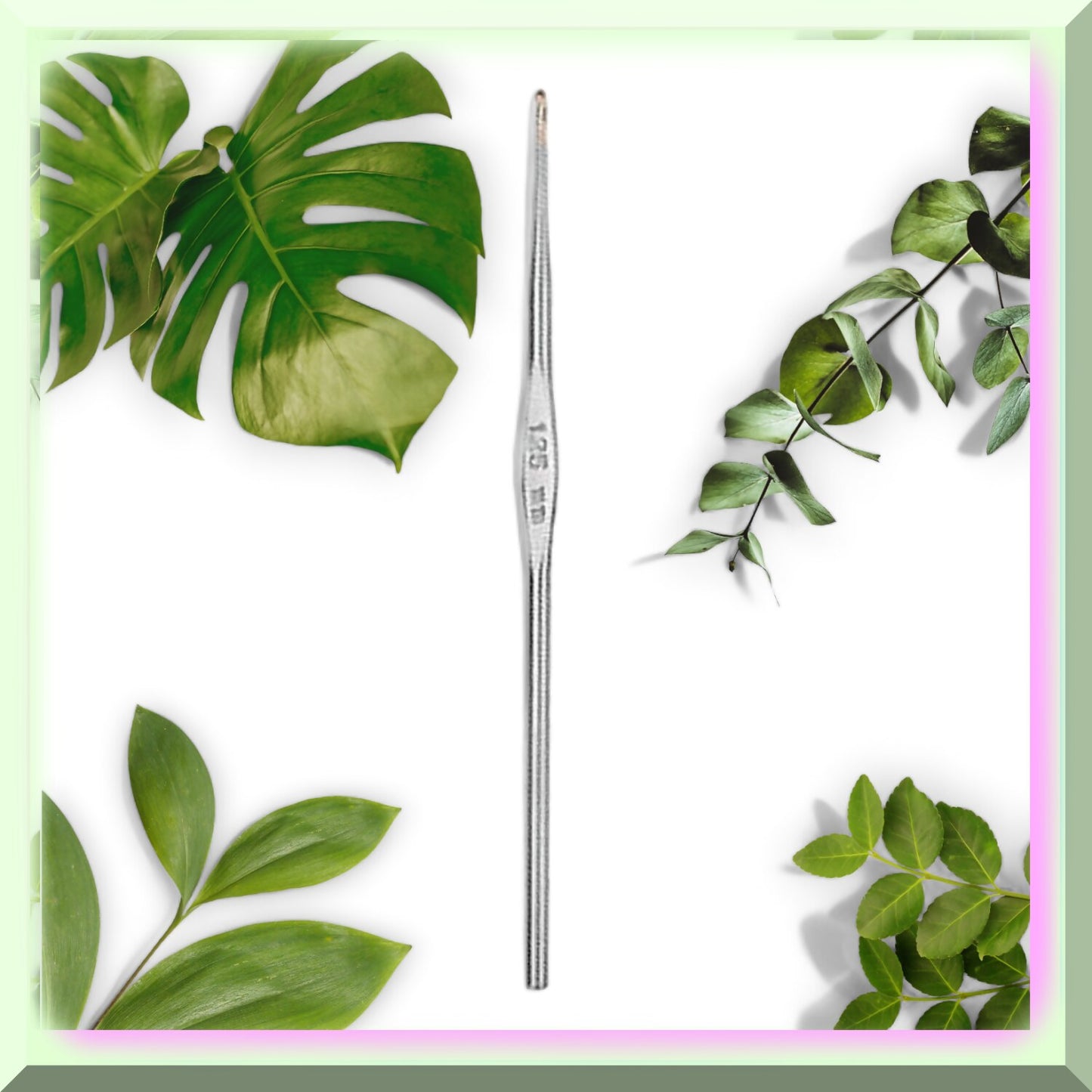 Steel Crochet Hook 5 inch US Size 12 1.0mm