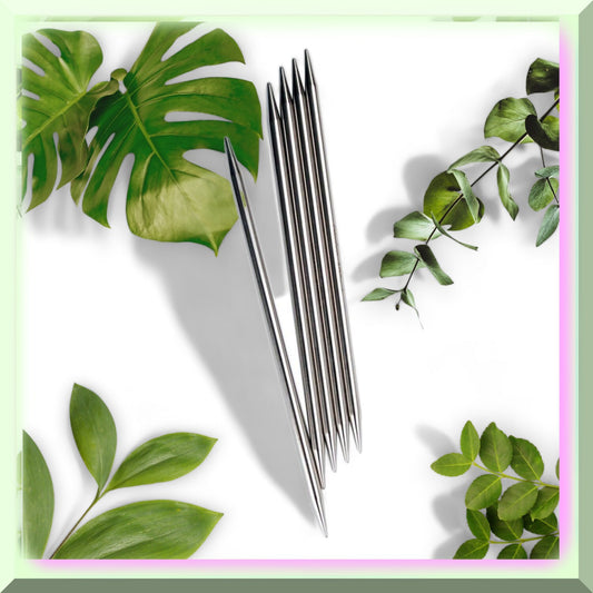 SteelStitch 6-Inch Double Point Knitting Needles Size 0/2mm