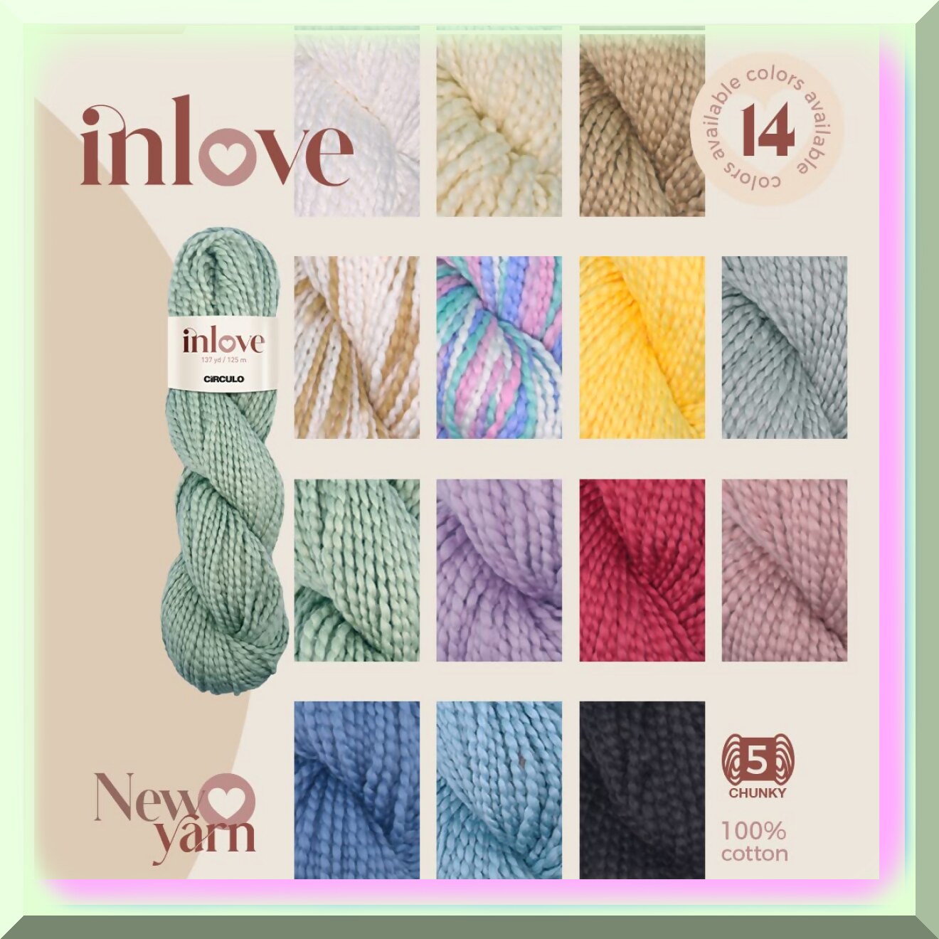 Brazilian Bliss Chunky Cotton Yarn 137 yds Pack of 1