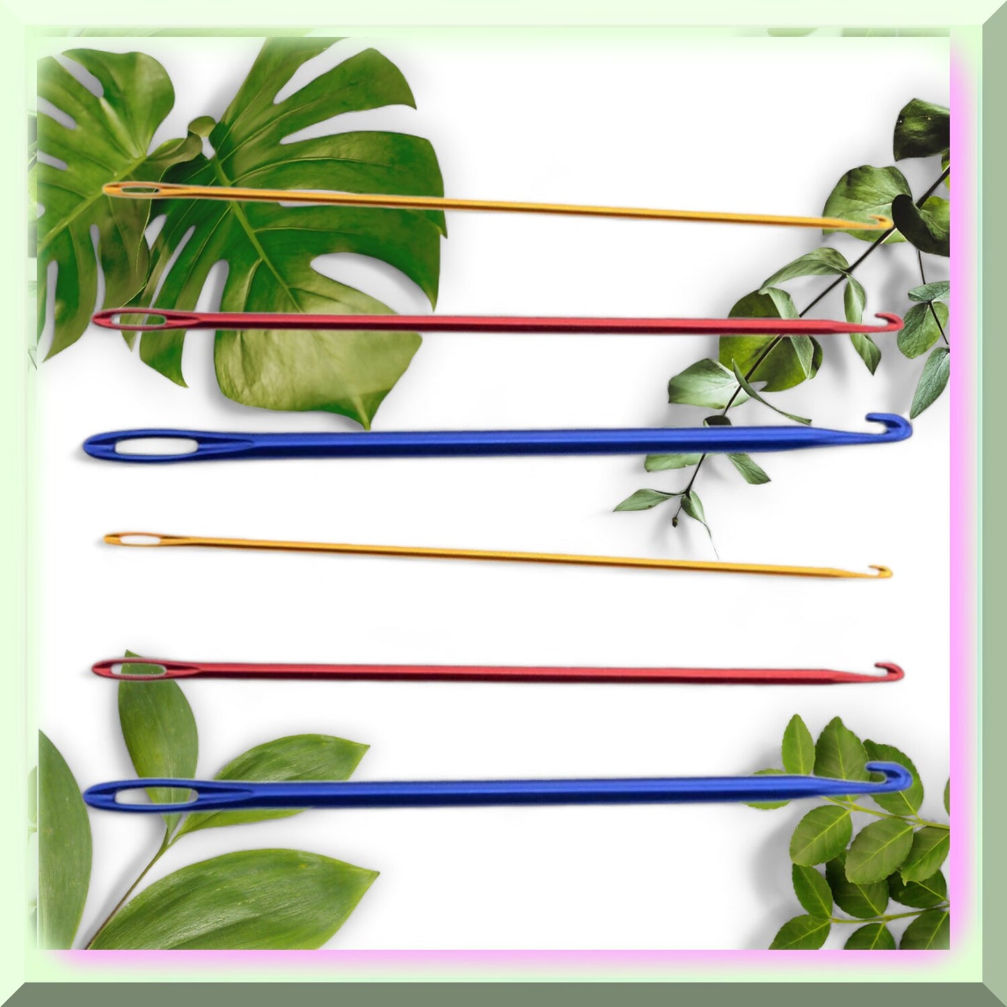 HoleyCraft 6pcs Metal Crochet Hooks Set 2.75mm-6.0mm