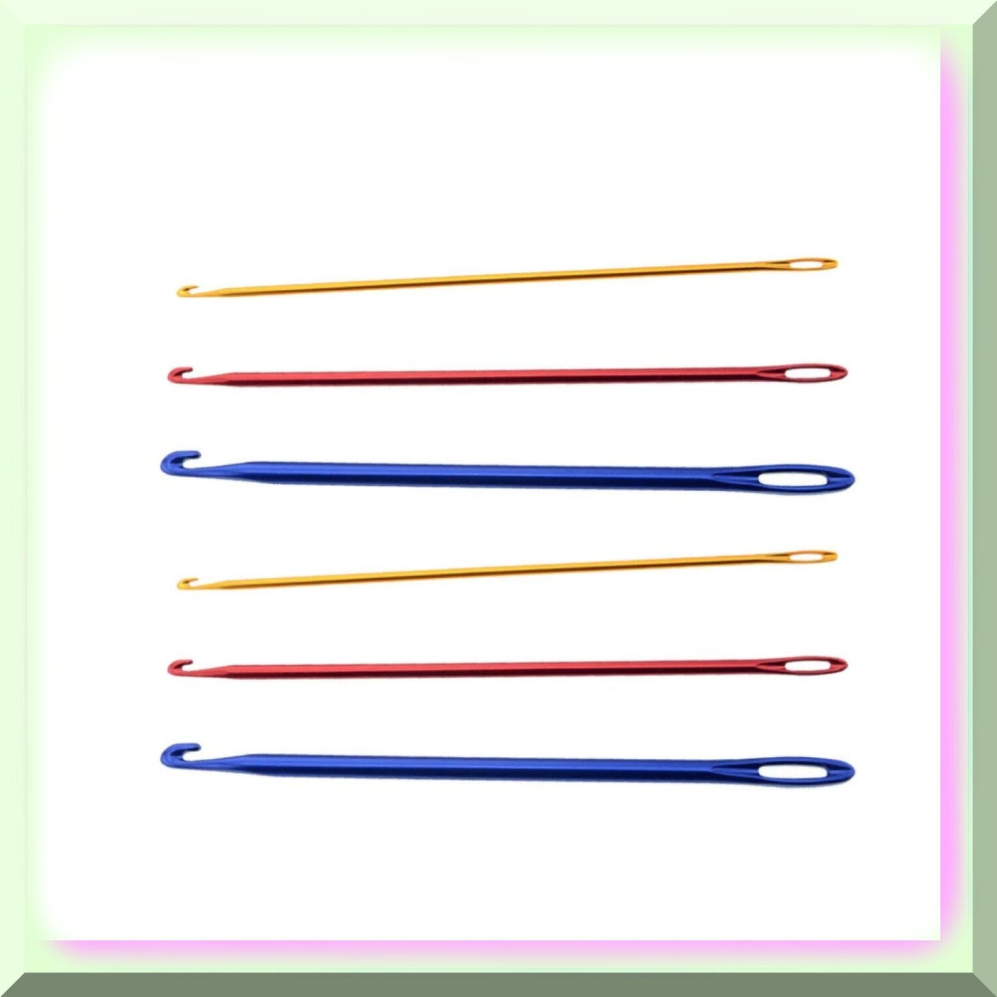 HoleyCraft 6pcs Metal Crochet Hooks Set 2.75mm-6.0mm