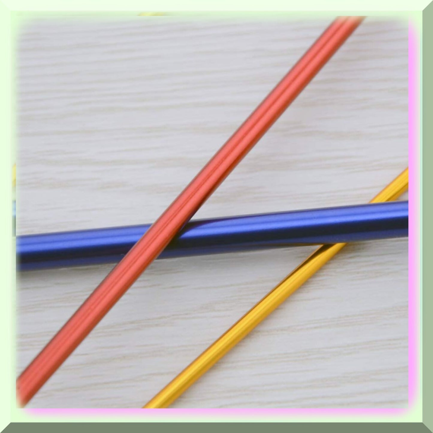 HoleyCraft 6pcs Metal Crochet Hooks Set 2.75mm-6.0mm