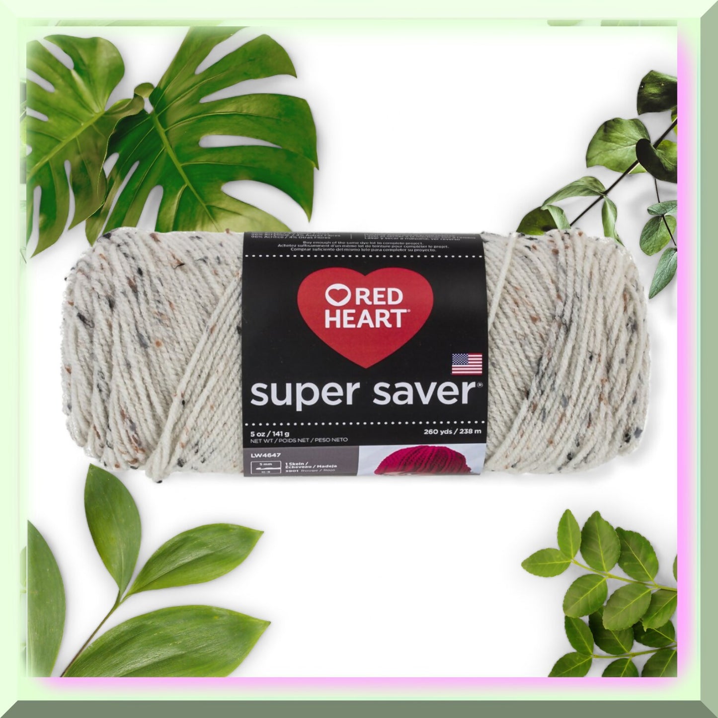 Flecked Fiber Finery Super Saver Yarn 260yds